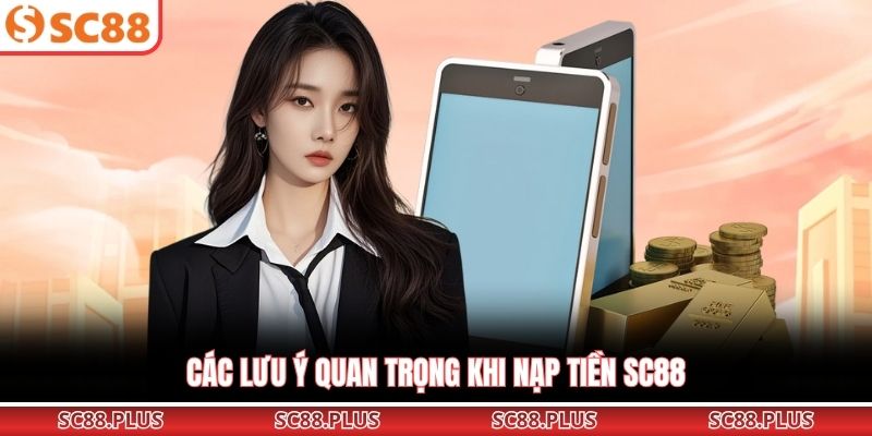 Các lưu ý quan trọng khi nạp tiền SC88
