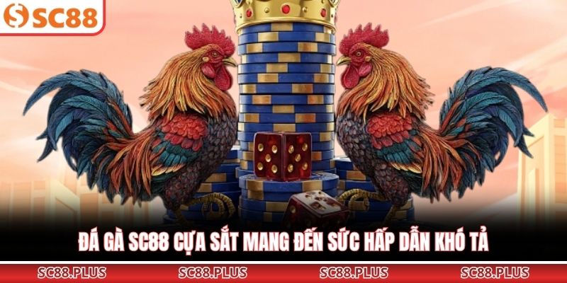 Đá gà SC88 cựa sắt mang đến sức hấp dẫn khó tả
