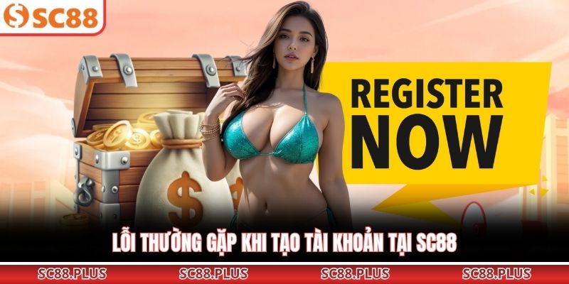 Lỗi thường gặp khi tạo tài khoản tại SC88